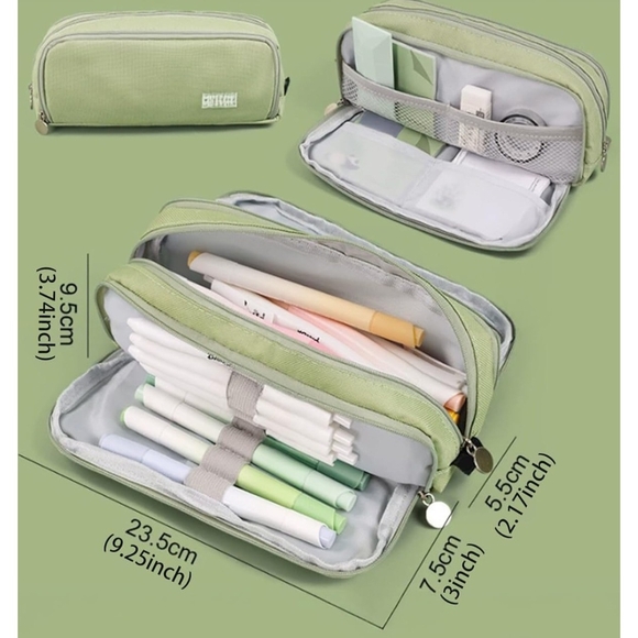 Other - Large Mint Green Canvas Pencil Case
